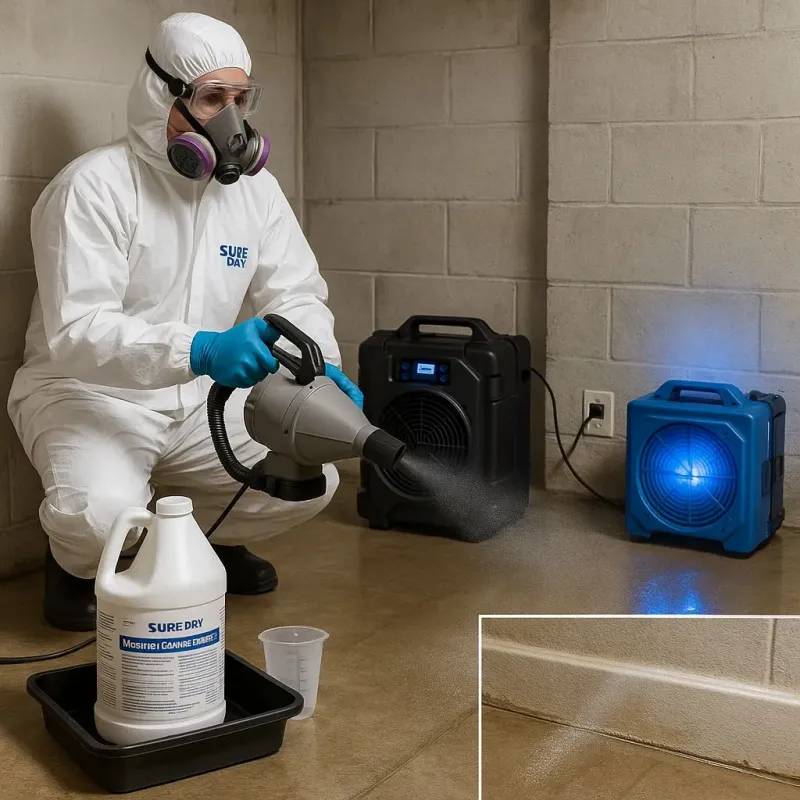 Sanitization and Odor Removal process in Bells, TX
