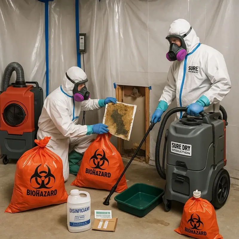 Contaminated Water Handling Protocols process in Bells, TX
